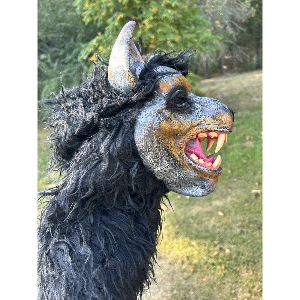 Werewolf mask halloween Black werewolf‎ mask adult size